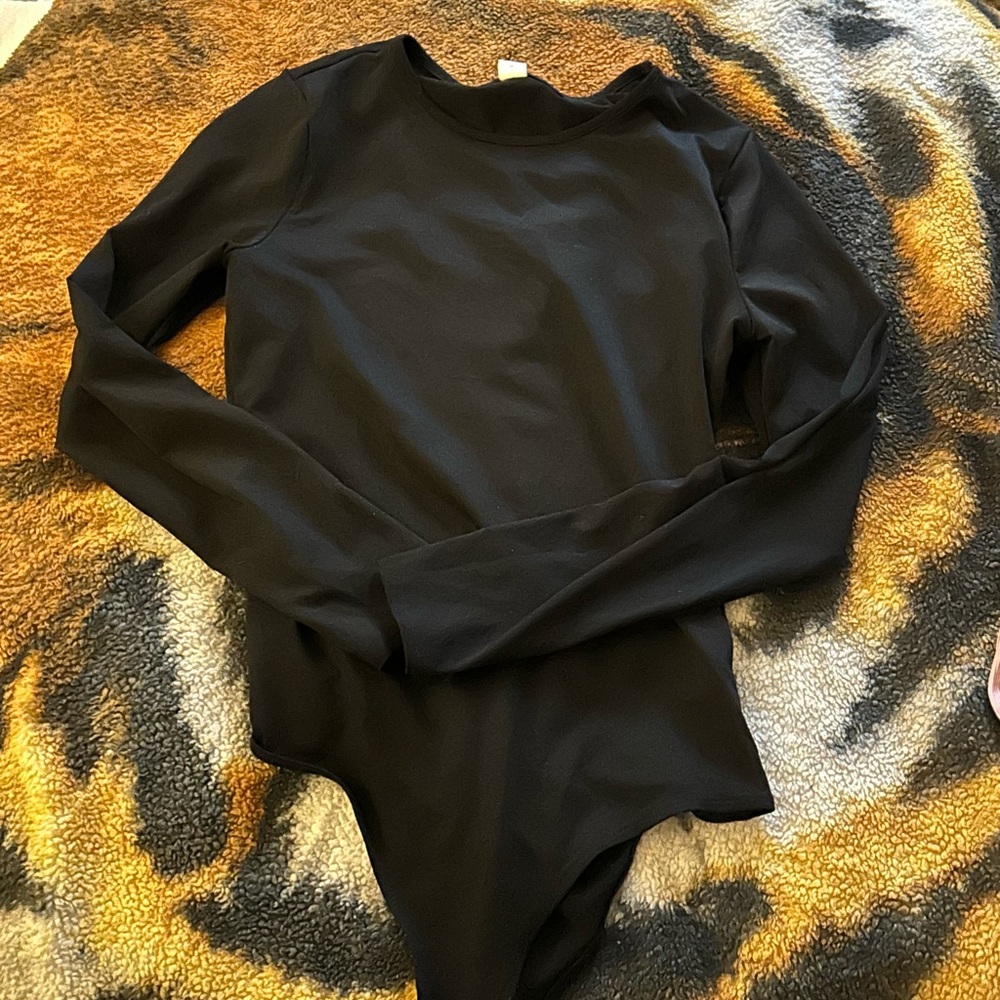 H&M Black Long Sleeve Bodysuit